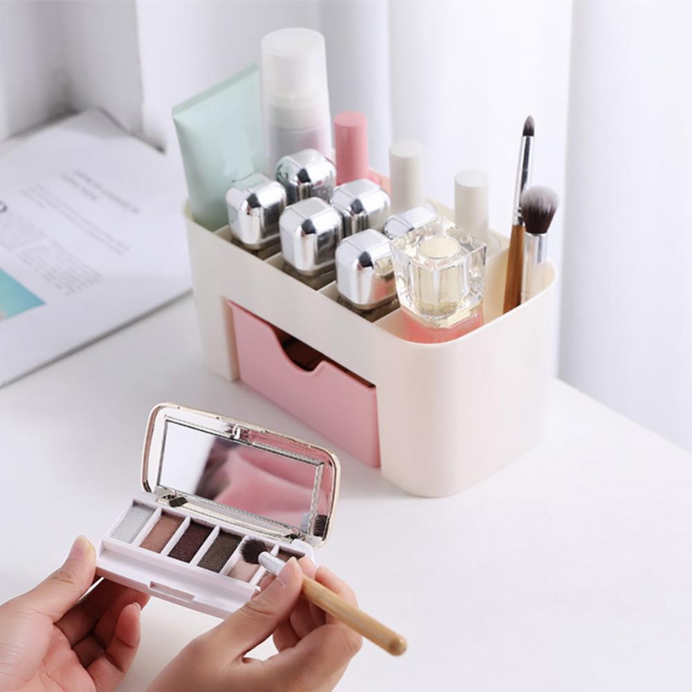 Tinkercad Tinker Makeup Organizer Plastic Cosmetic Organizer Box Fully Open Makeup Display Boxes, Skincare Organizers Makeup Caddy Holder for Bathroom, Dresser